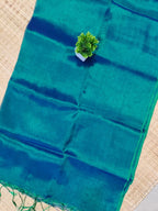 Peacock Colour Soft Tissue Saree | SBPST05