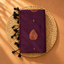 Wine soft silk saree with zari meena butta